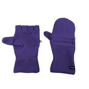 Sprigs Gloves Multi Mitt Phone Pocket Purple One Size New